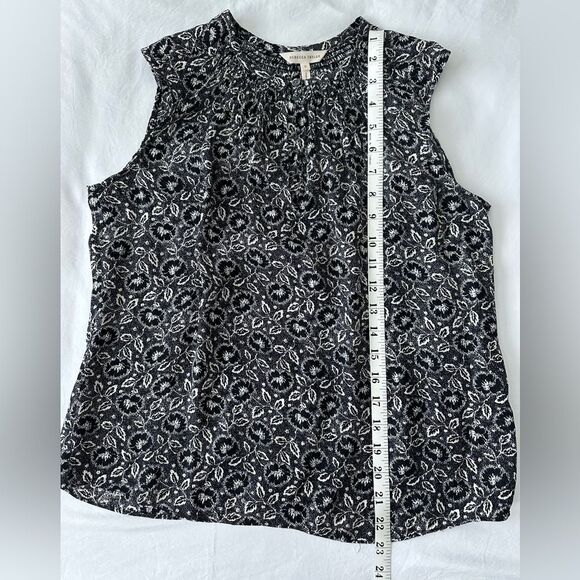 REBECCA TAYLOR 100% silk floral sleeveless top women's 0 - Picture 6 of 6